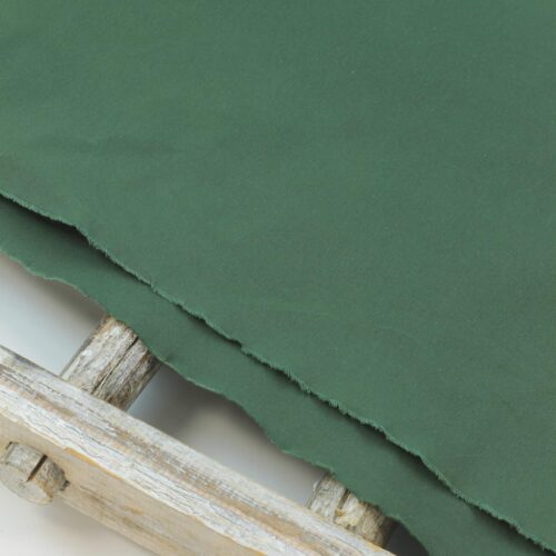 Dry Oilskin: Gewachste Baumwolle Matt Deep Green PFC frei