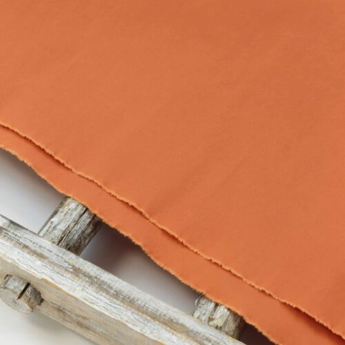 Dry Oilskin: Gewachste Baumwolle "Terracotta" PFC frei
