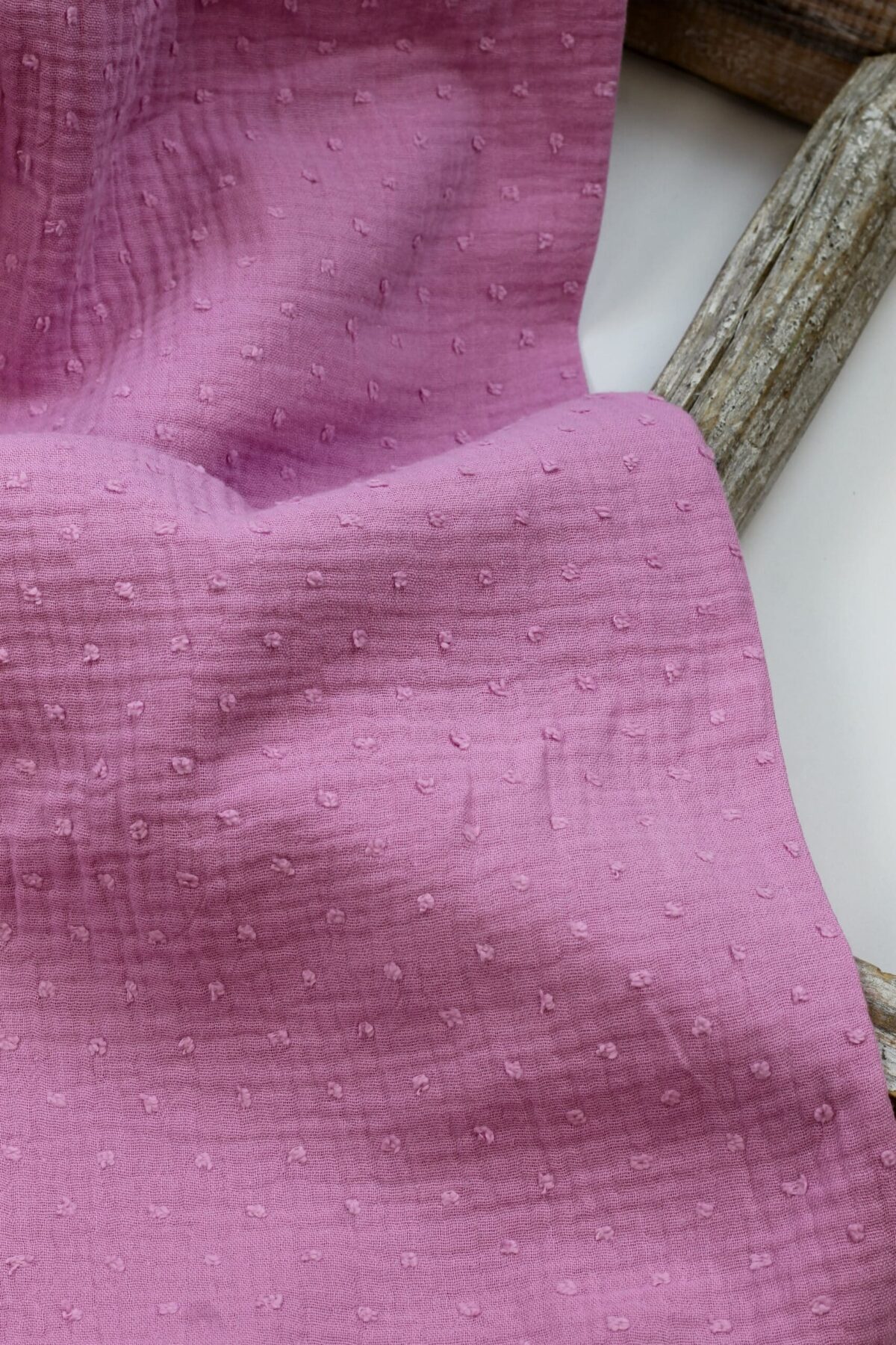 Double Gauze Musselin: "Bishi" Fuchsia