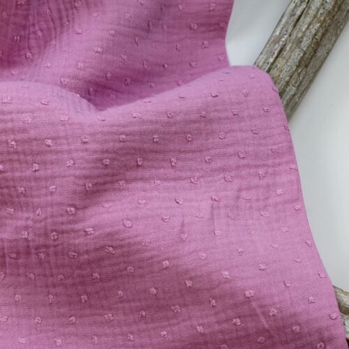Double Gauze Musselin: "Bishi" Fuchsia