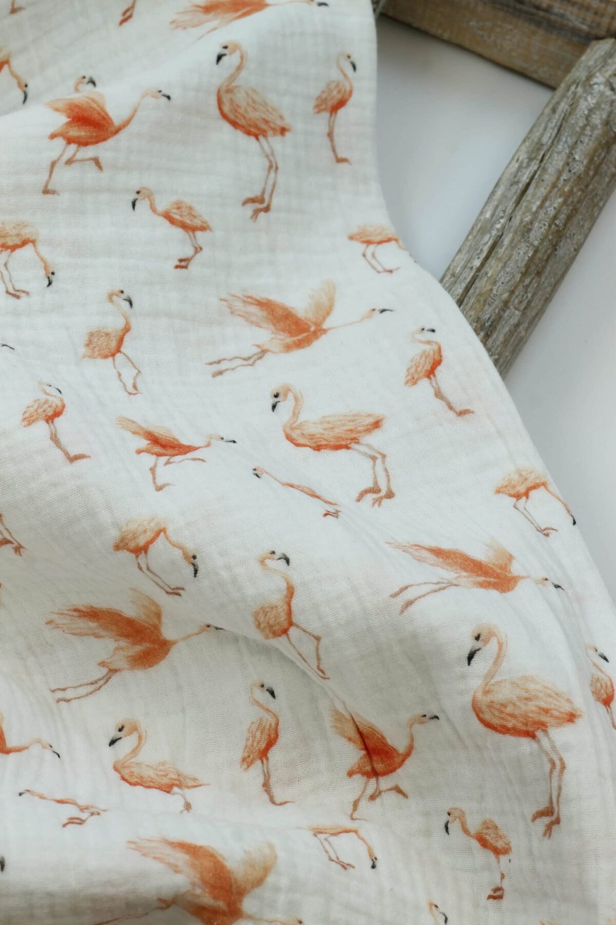Swafing: Double Gauze Musselin "Thea" Flamingo