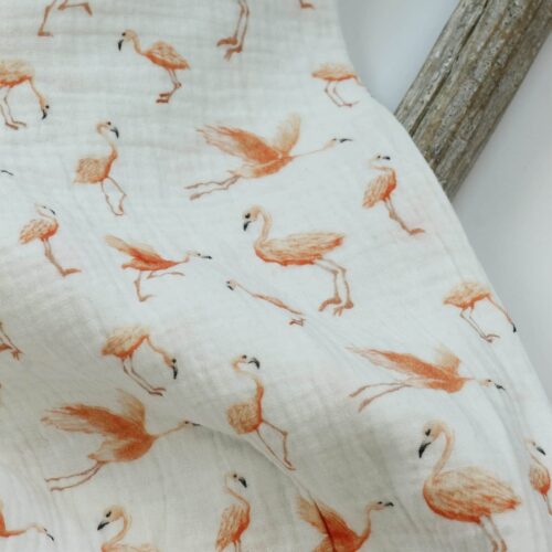 Swafing: Double Gauze Musselin "Thea" Flamingo