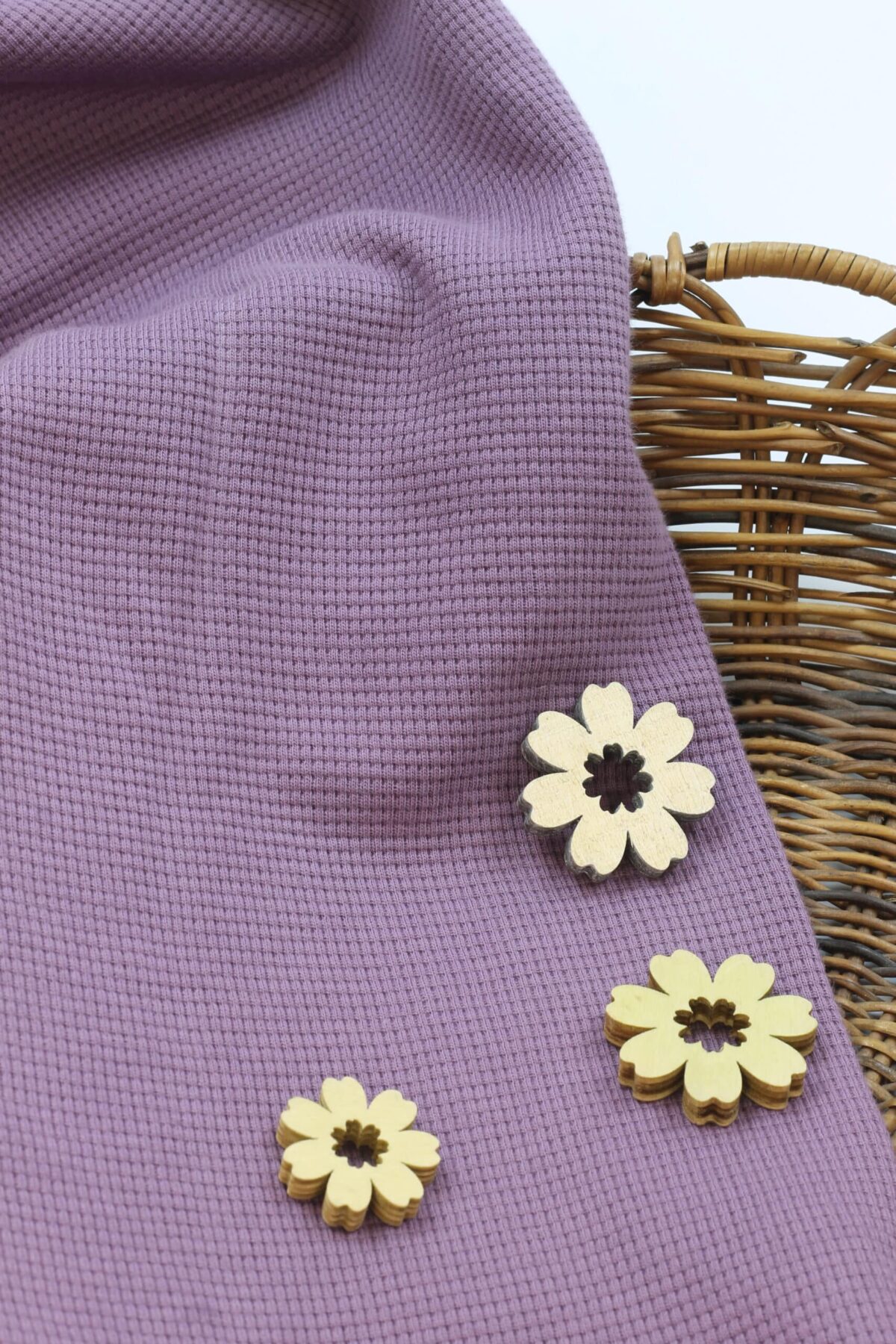 Waffeljersey Swafing "Clarissa": Dusty Flieder