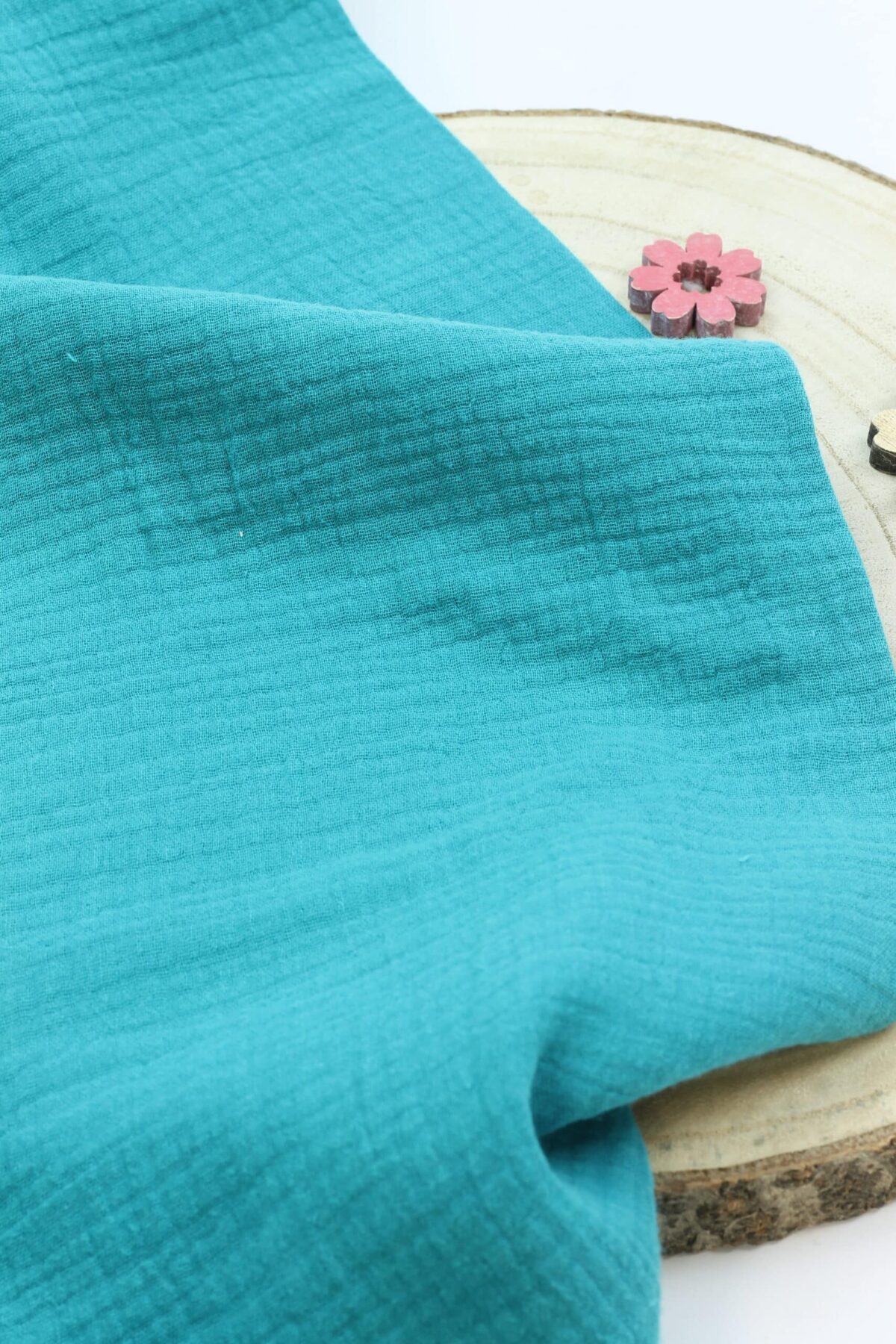 Swafing: Double Gauze Musselin "Jenke" Aqua
