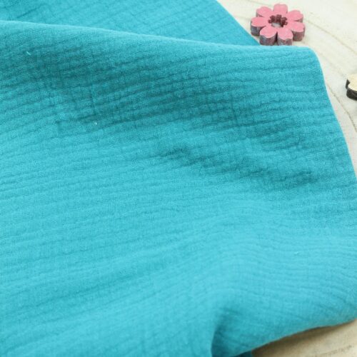 Swafing: Double Gauze Musselin "Jenke" Aqua