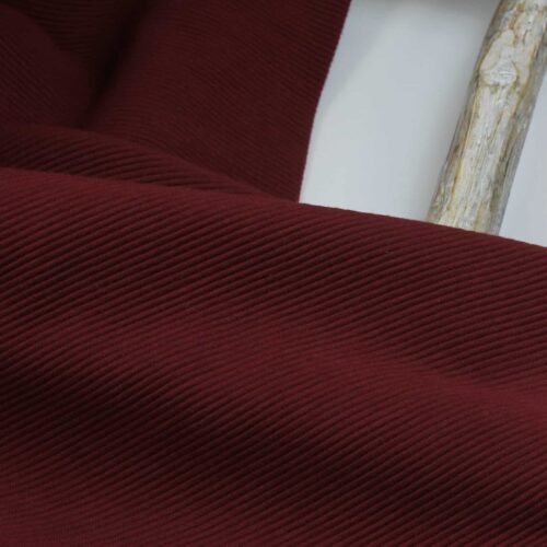 Jersey: Feinripp-Jersey "Ottoman Bordeaux"
