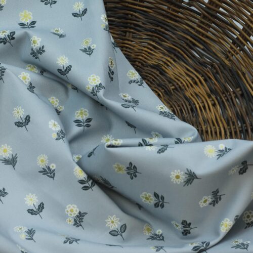 Cotton and Steel: "Wildflora" Petit Bouquet Winter Solstice Metallic Fabric