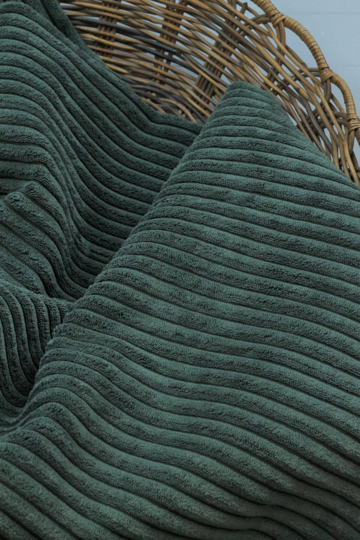 Swafing Cord-Samt Breitcord "Wanja" Green ***RESTSTÜCK 120CM***