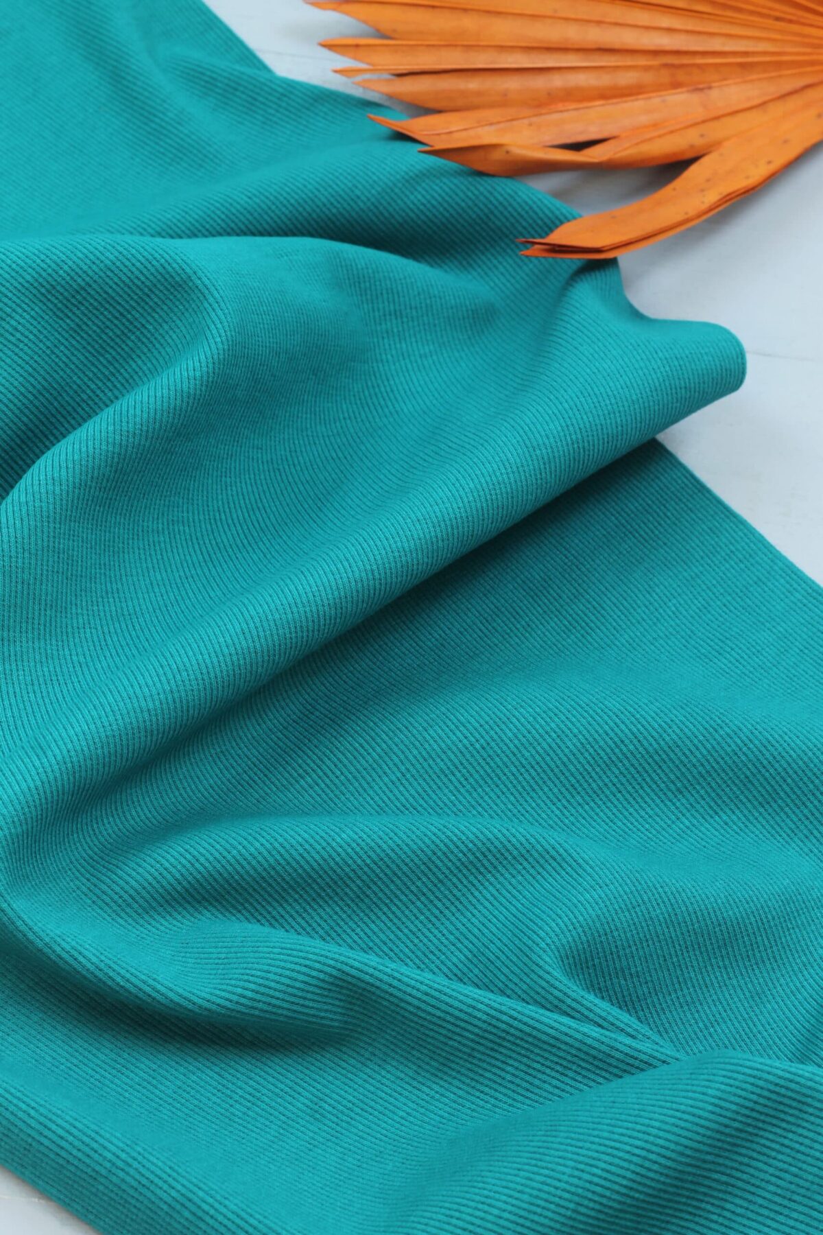 Feinripp Bündchen: Uni Emerald