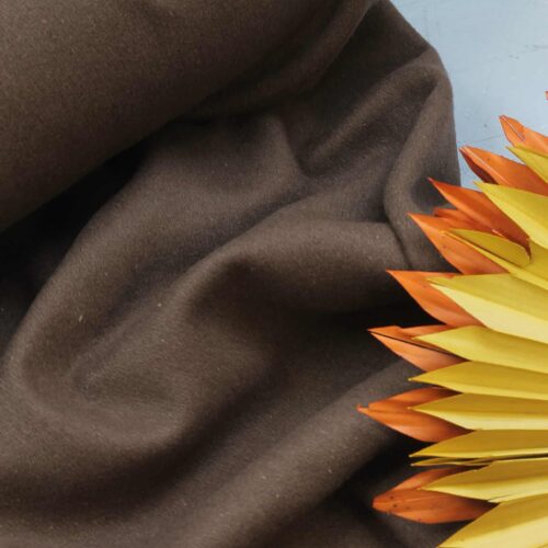 Swafing: Baumwollstrickstoff "Bono" Made in Italy Dark Khaki ***RESTSTÜCK 70cm***