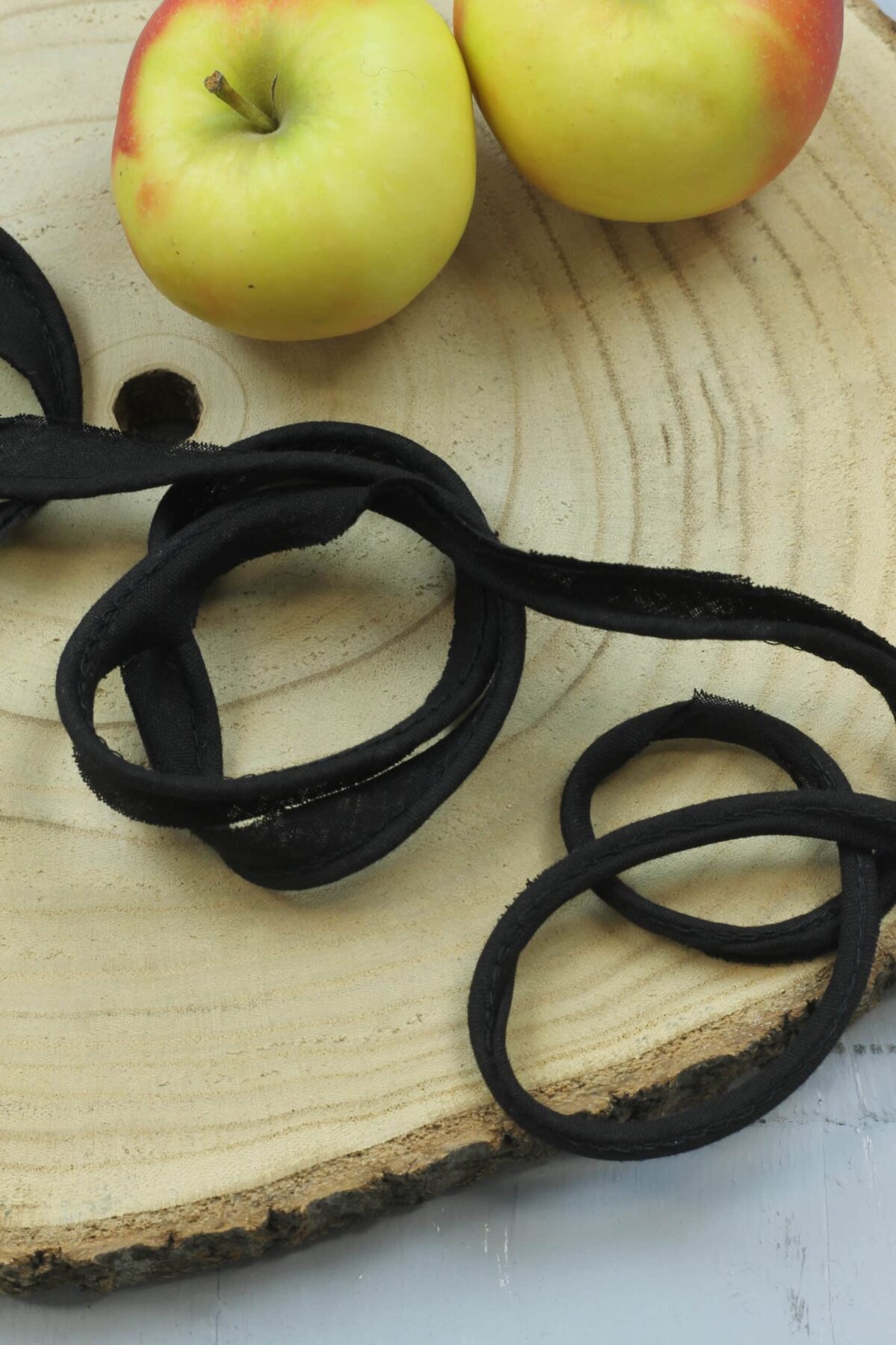 Baumwoll-Paspel: "Black"