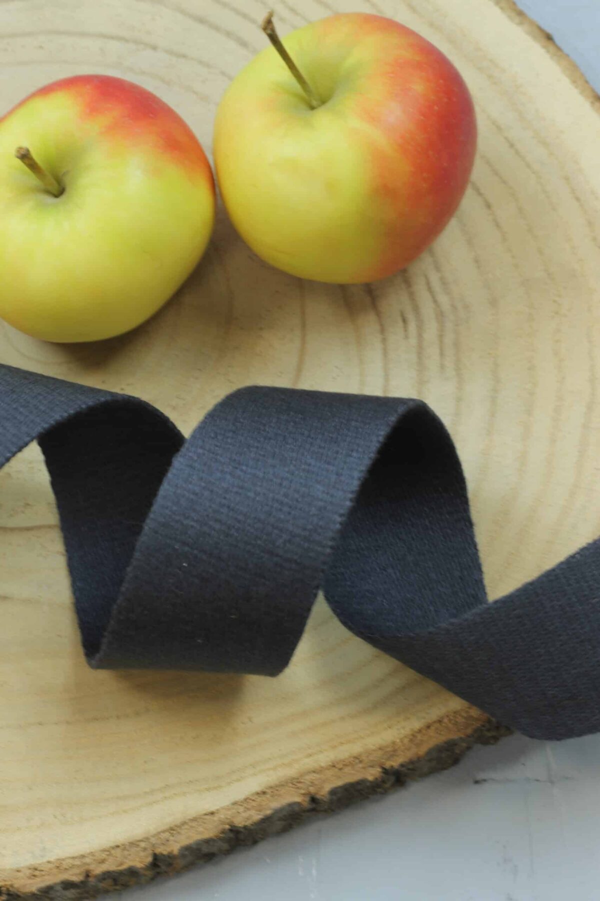 Baumwollgurtband 4cm breit: Anthrazit