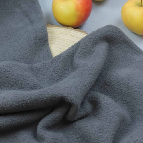 Baumwollfleece "Sheepskin" Grau