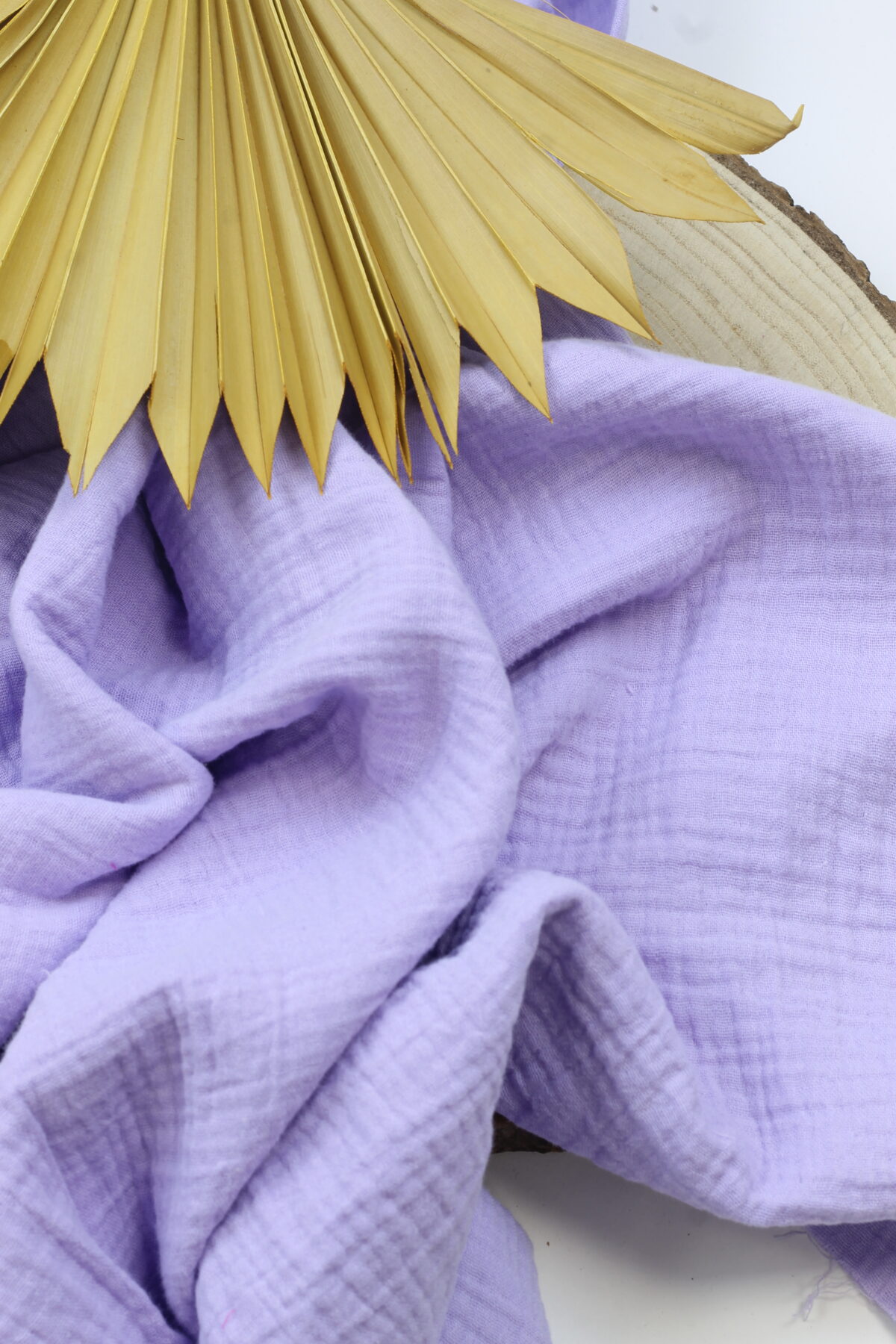 Double Gauze Musselin: Uni Lilac Bio-zertifiziert