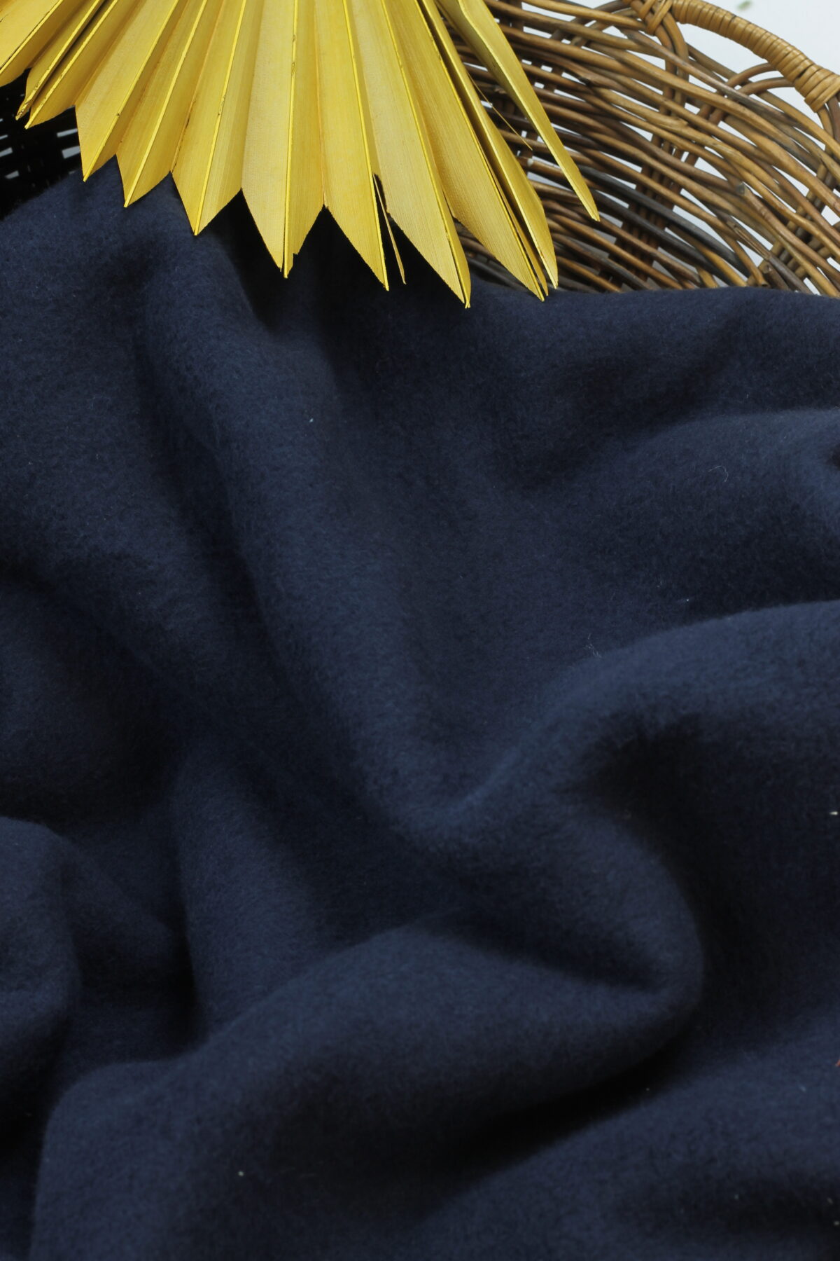 Baumwollfleece "Marine"