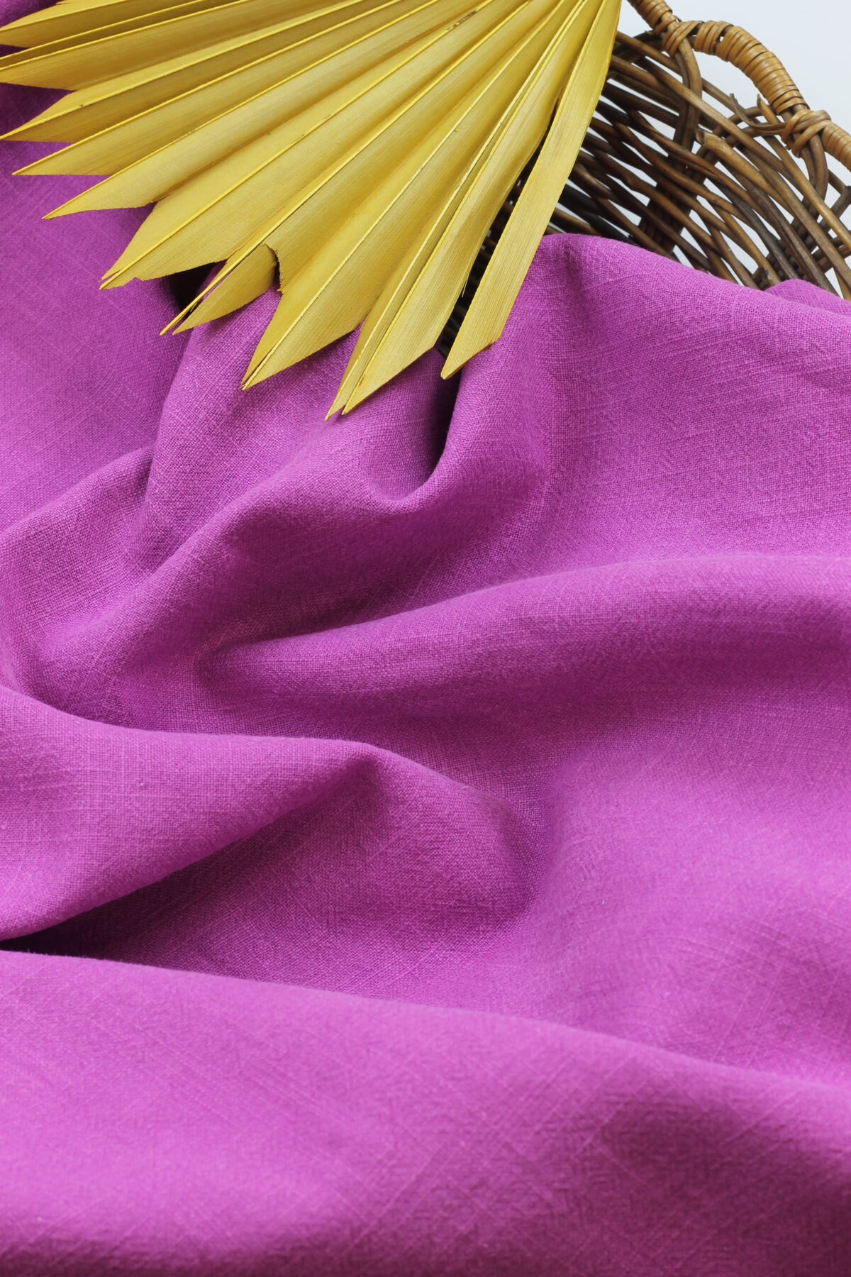 Stonewashed Leinen: Magenta