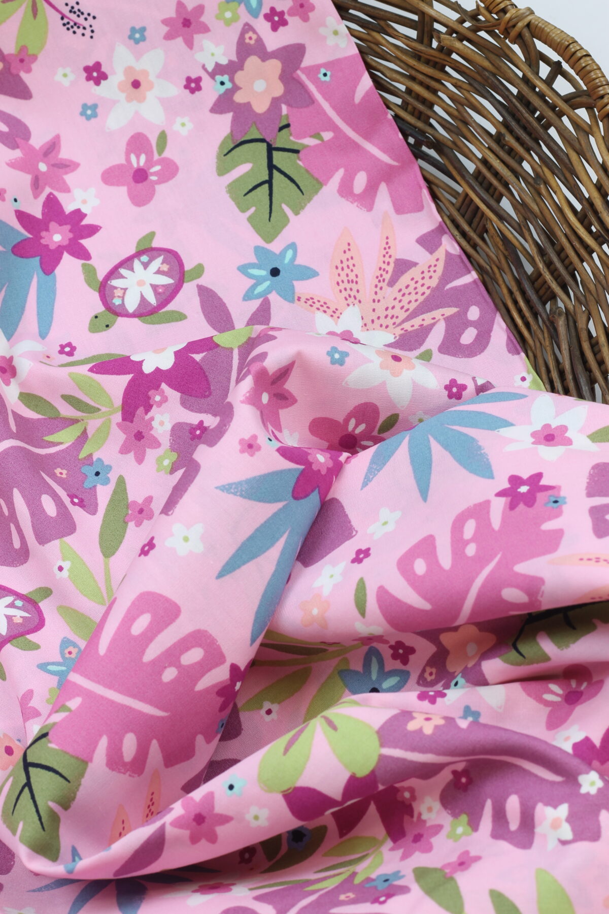 Katia: Poplin "Tropica Turtles"