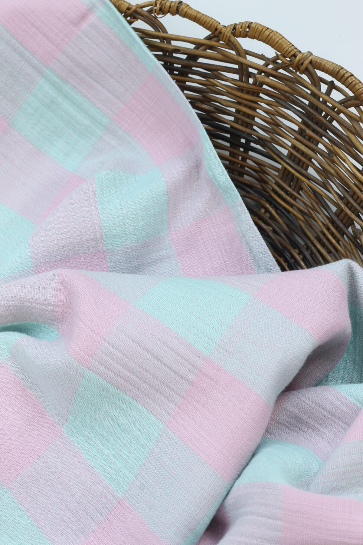 Katia: Musselin "Vichy Lilac & Aqua"