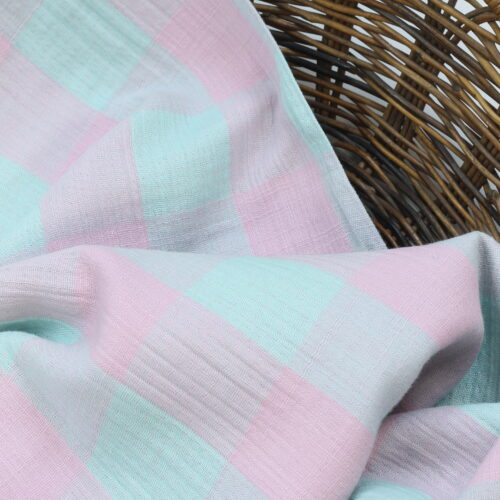 Katia: Musselin "Vichy Lilac & Aqua"