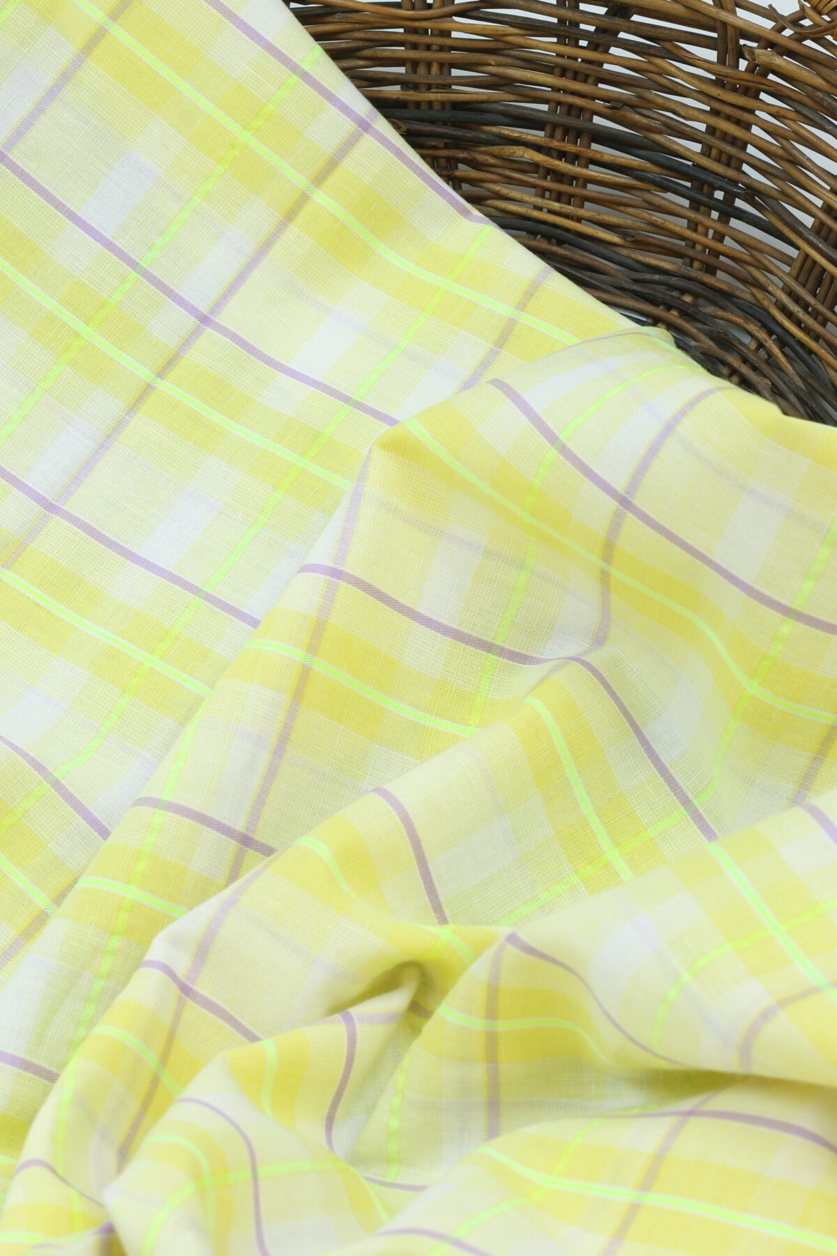 Katia: Baumwolle "Fluor Madras Neon & Yellow"