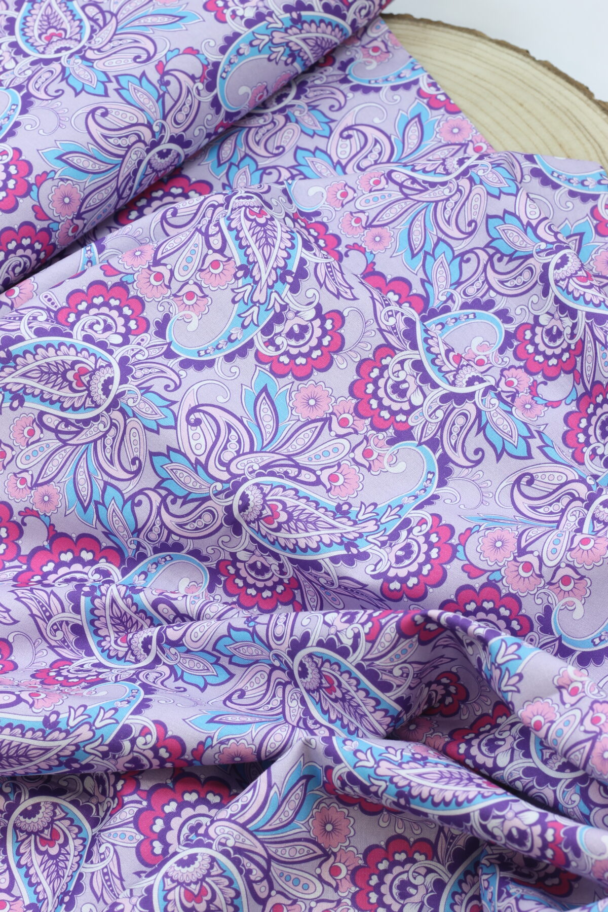 Baumwolle "Paisley" Lilac