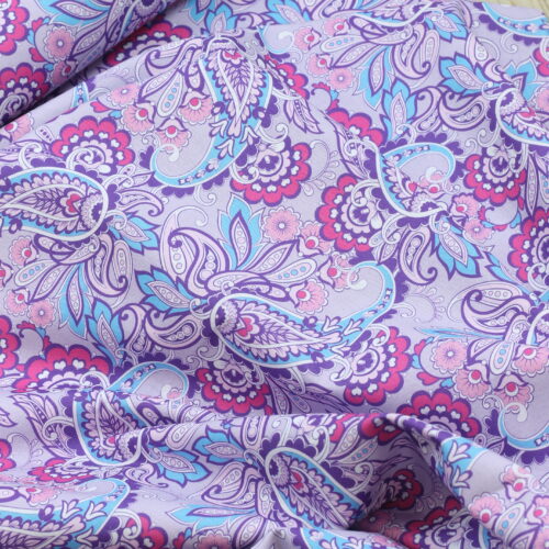 Baumwolle "Paisley" Lilac