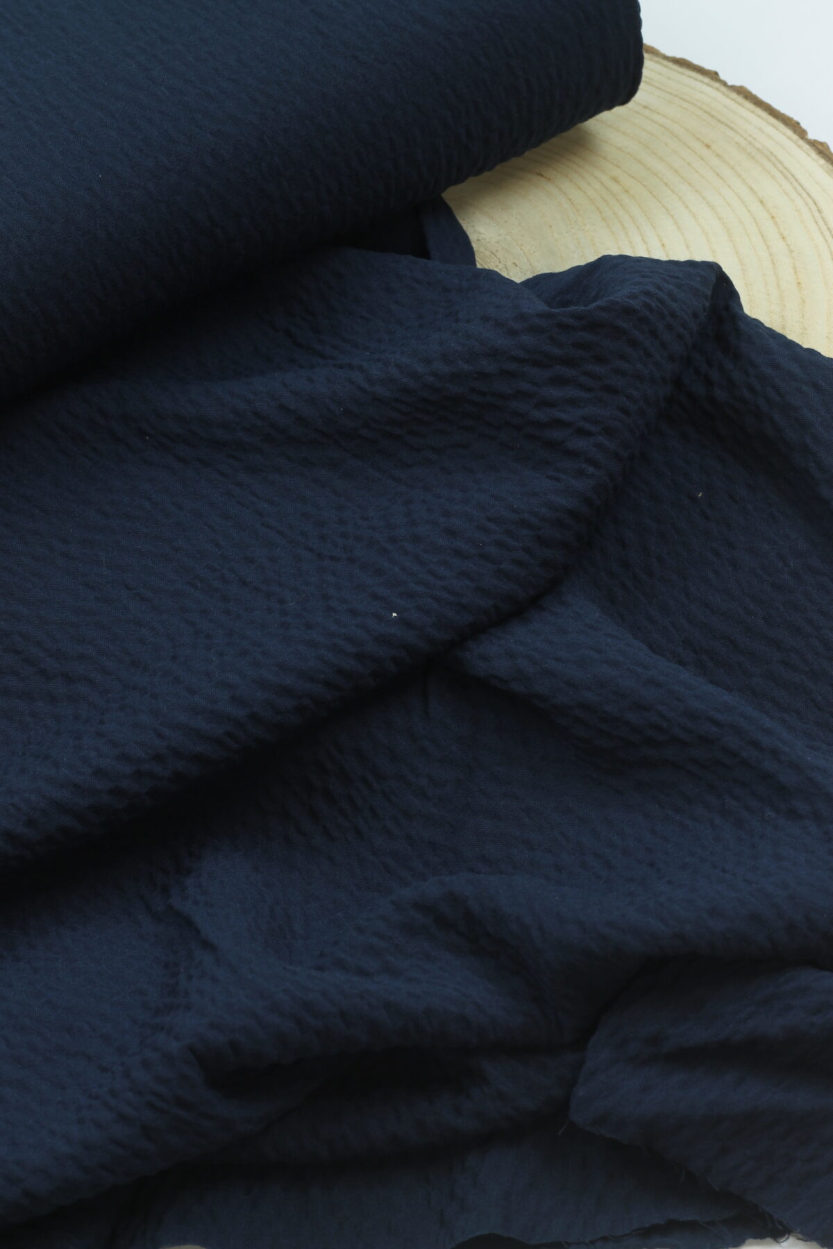 Viskose-Crepe "Uni Navy"