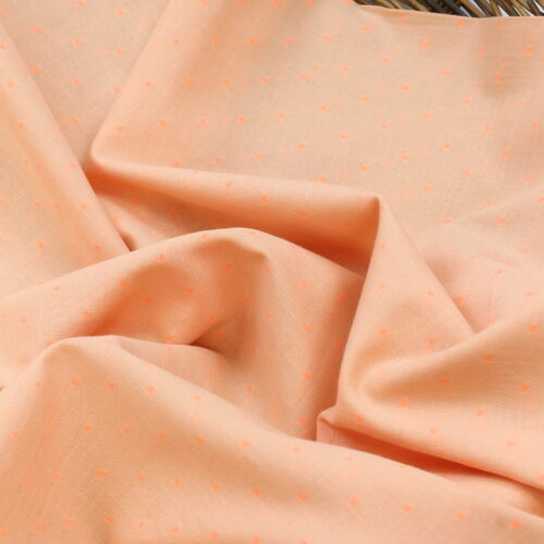 Leichte Baumwolle "Dobby neon" Orange