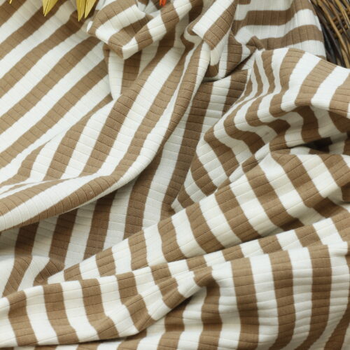 Rippjersey Yarn Dyed Stripes Mustard
