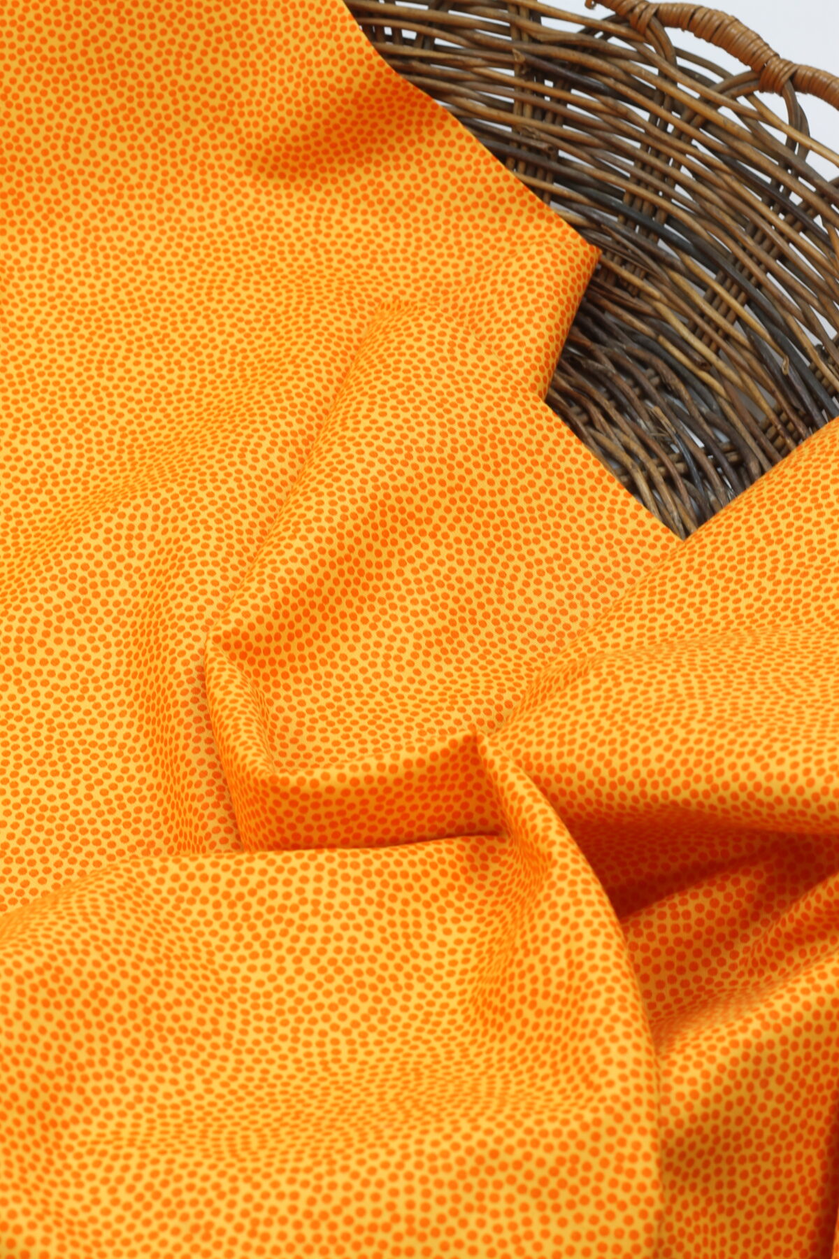 Swafing: Baumwolle "Dottie" Wilde Punkte Orange