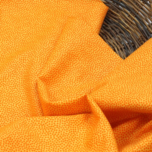 Swafing: Baumwolle "Dottie" Wilde Punkte Orange