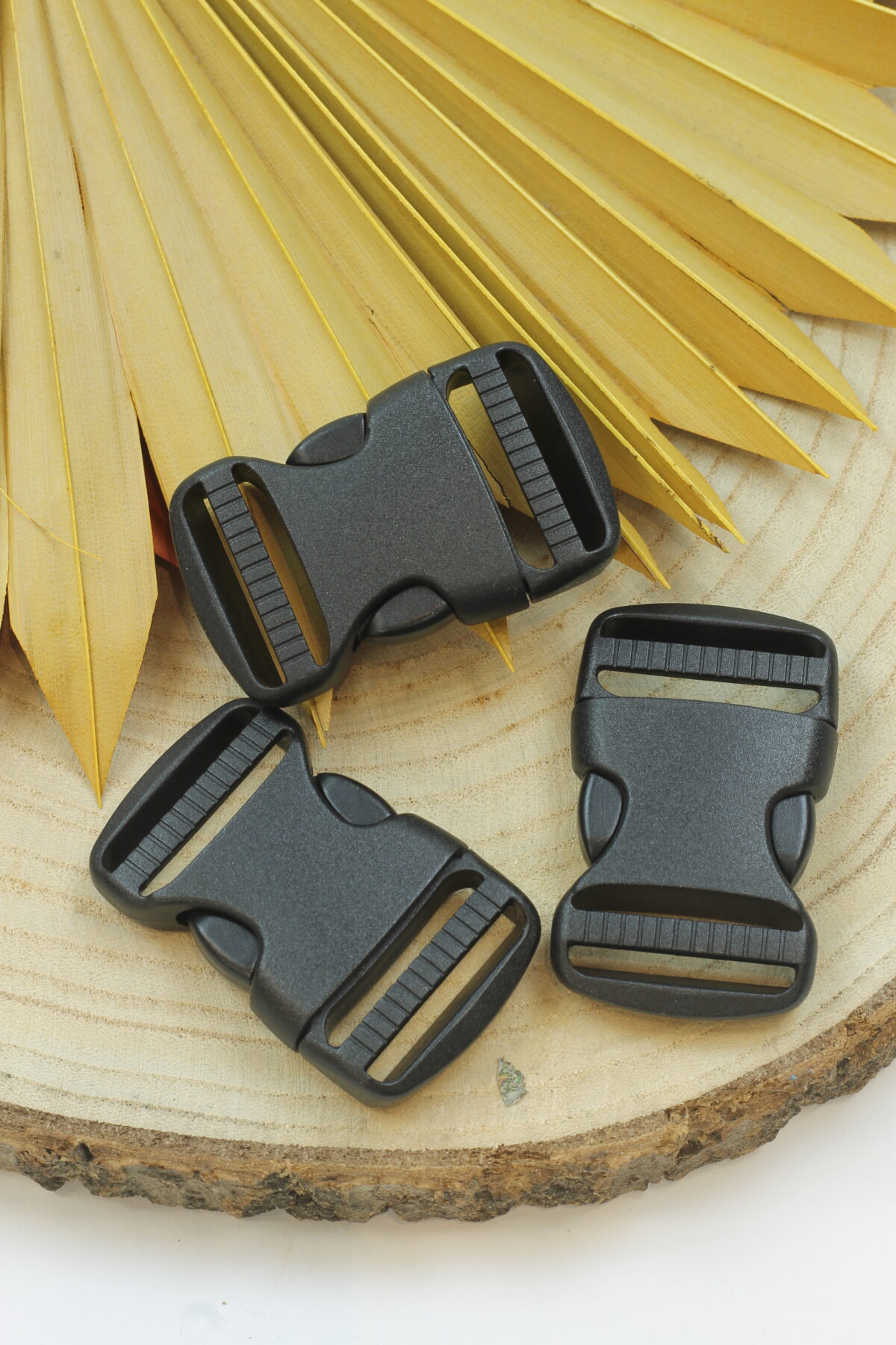 Steckschnalle für Gurte 3 cm Kunststoff schwarz