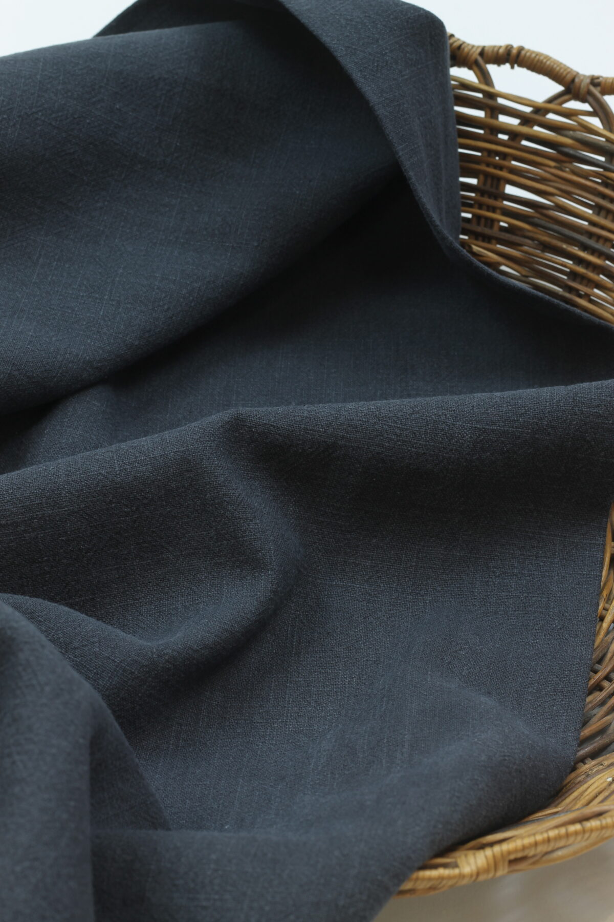Stonewashed Leinen: Navy