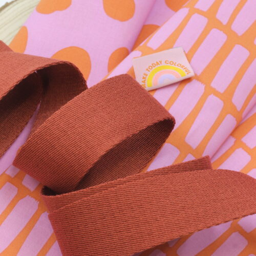 Nähset: Shopping Bag "Summer Vibes Strokes & Dotties Rosé/Terra"