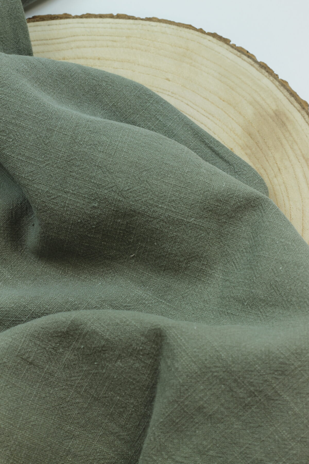 Stonewashed Leinen: Khaki