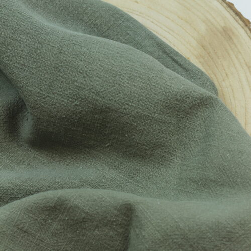 Stonewashed Leinen: Khaki