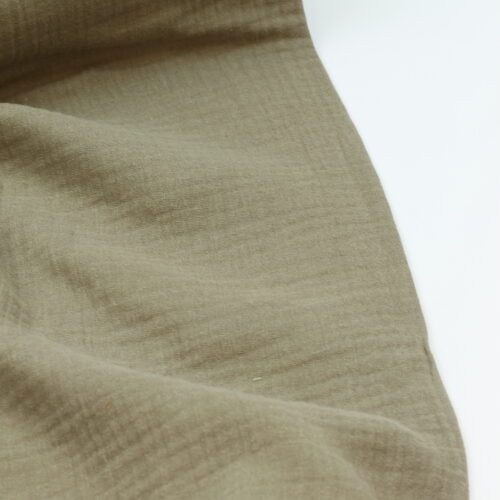 Double Gauze Musselin: Uni Coffee Bio-zertifiziert