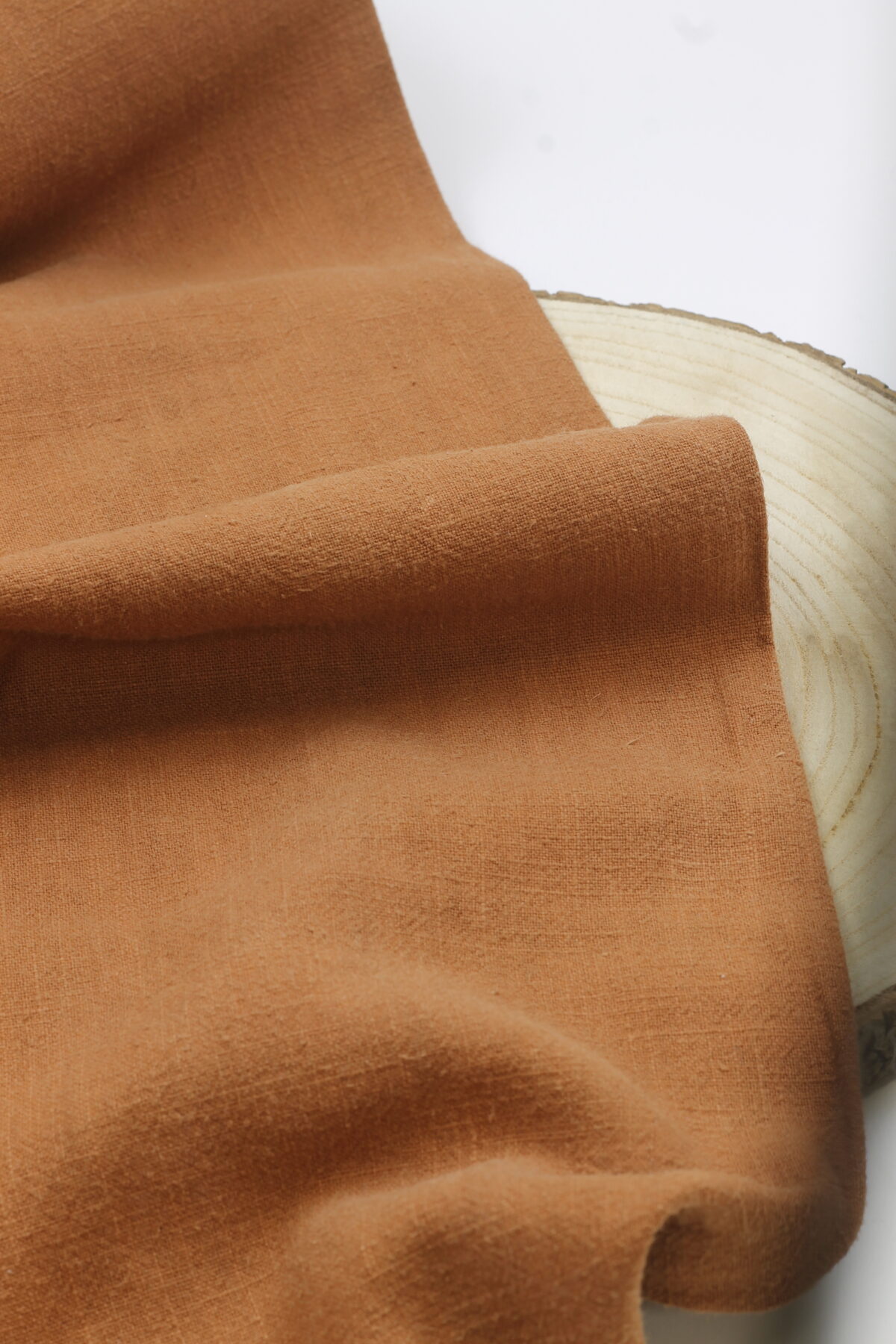 Stonewashed Leinen: Tobacco