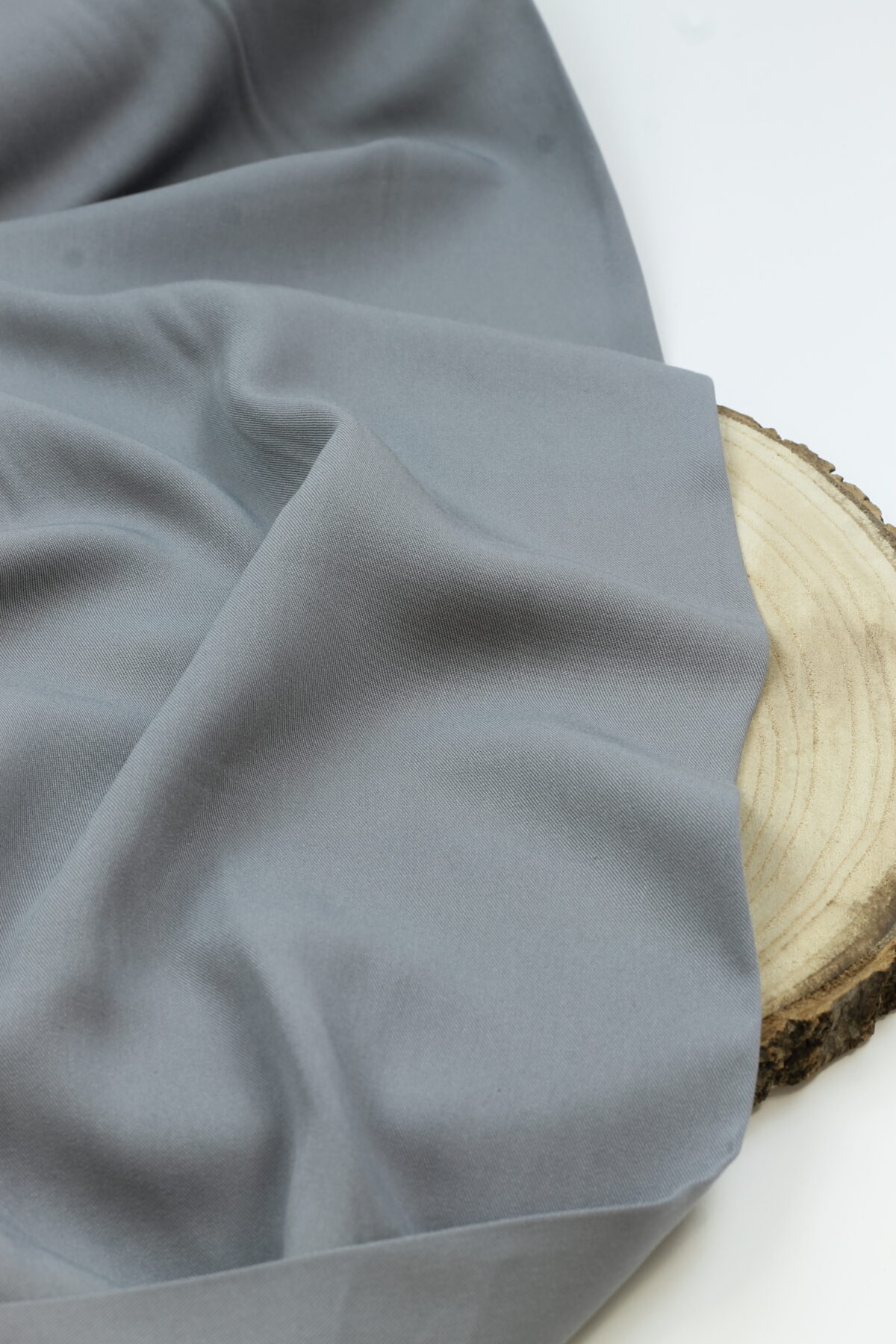 Viskose Twill: Uni Mid Grey
