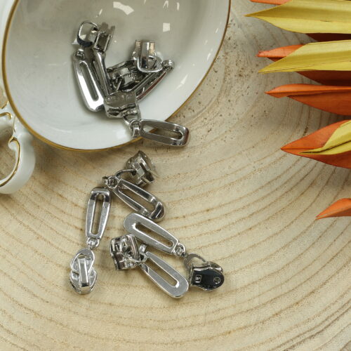 Zipper 6,5mm Modell Duno silber