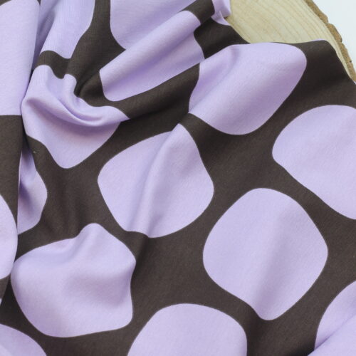 Sweat : Große Punkte Coffee/Lilac