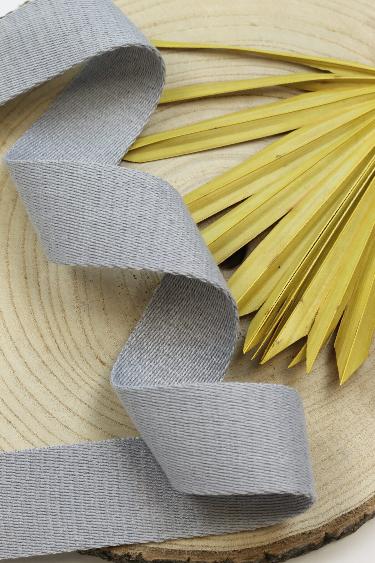 Baumwollgurtband 4cm breit: Silbergrau