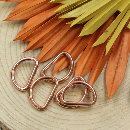 D-Ring 3cm Metall Roségold