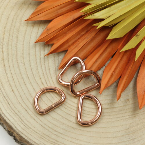 D-Ring 2,5cm Metall Roségold