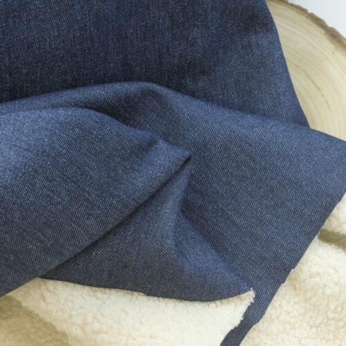 Doubleface: Jeans mit Teddy innen dunkel