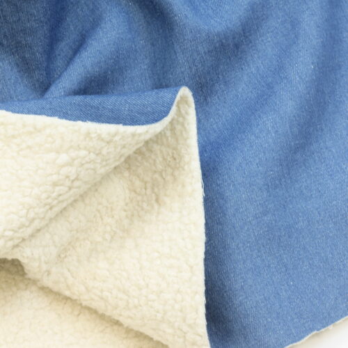 Doubleface: Jeans mit Teddy innen hell