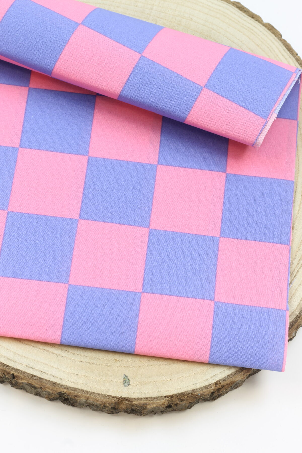 Wachstuch "Check Blue/Pink"