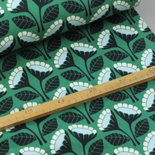 Sweat "Blooming Garden by Loes van Oosten" Sunflower Green Bio-zertifiziert