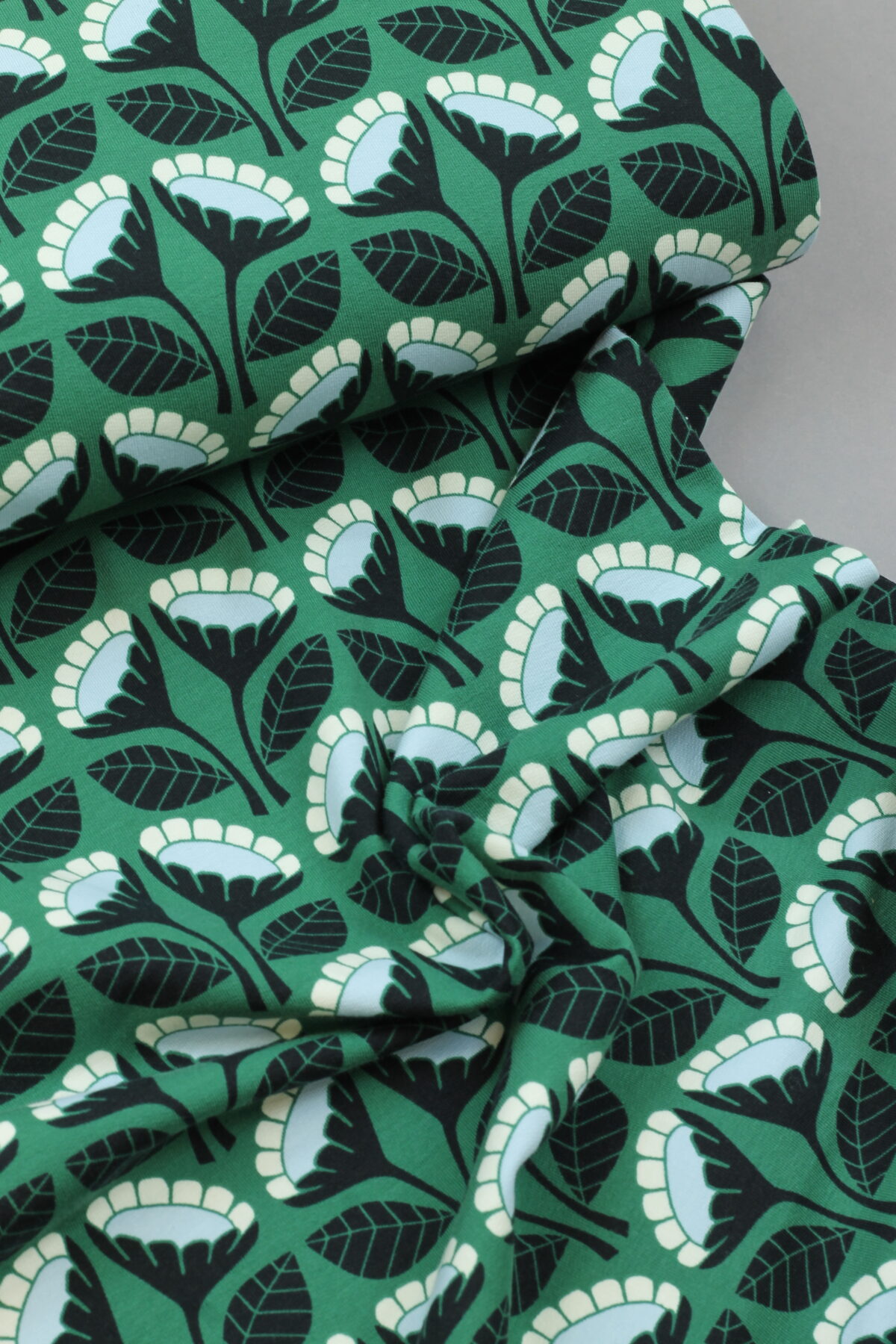 Sweat "Blooming Garden by Loes van Oosten" Sunflower Green Bio-zertifiziert – Bild 2