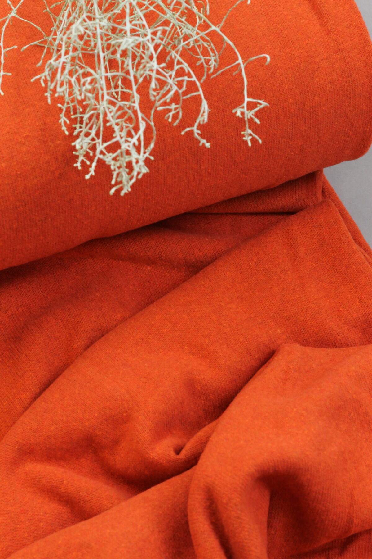 Swafing: Baumwollstrickstoff "Bono" Made in Italy Pumpkin